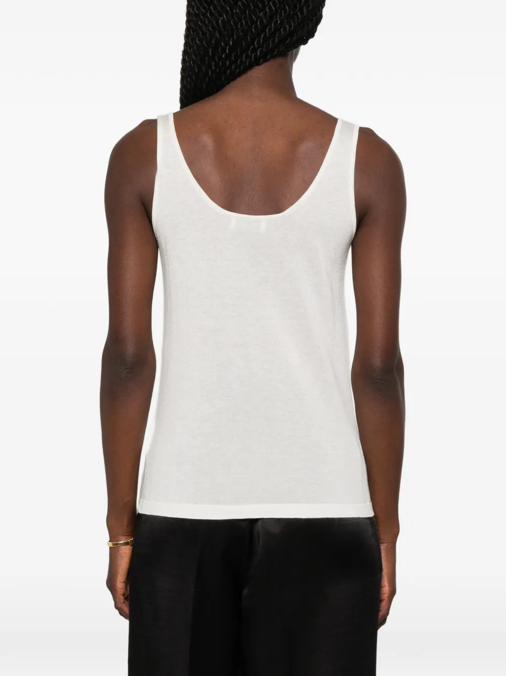 Soft Goat Featherlight singlet Wit