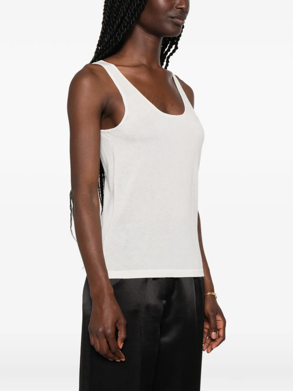 Soft Goat Featherlight singlet Wit