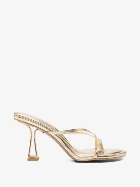Cult Gaia Soriah metallic-effect sandals