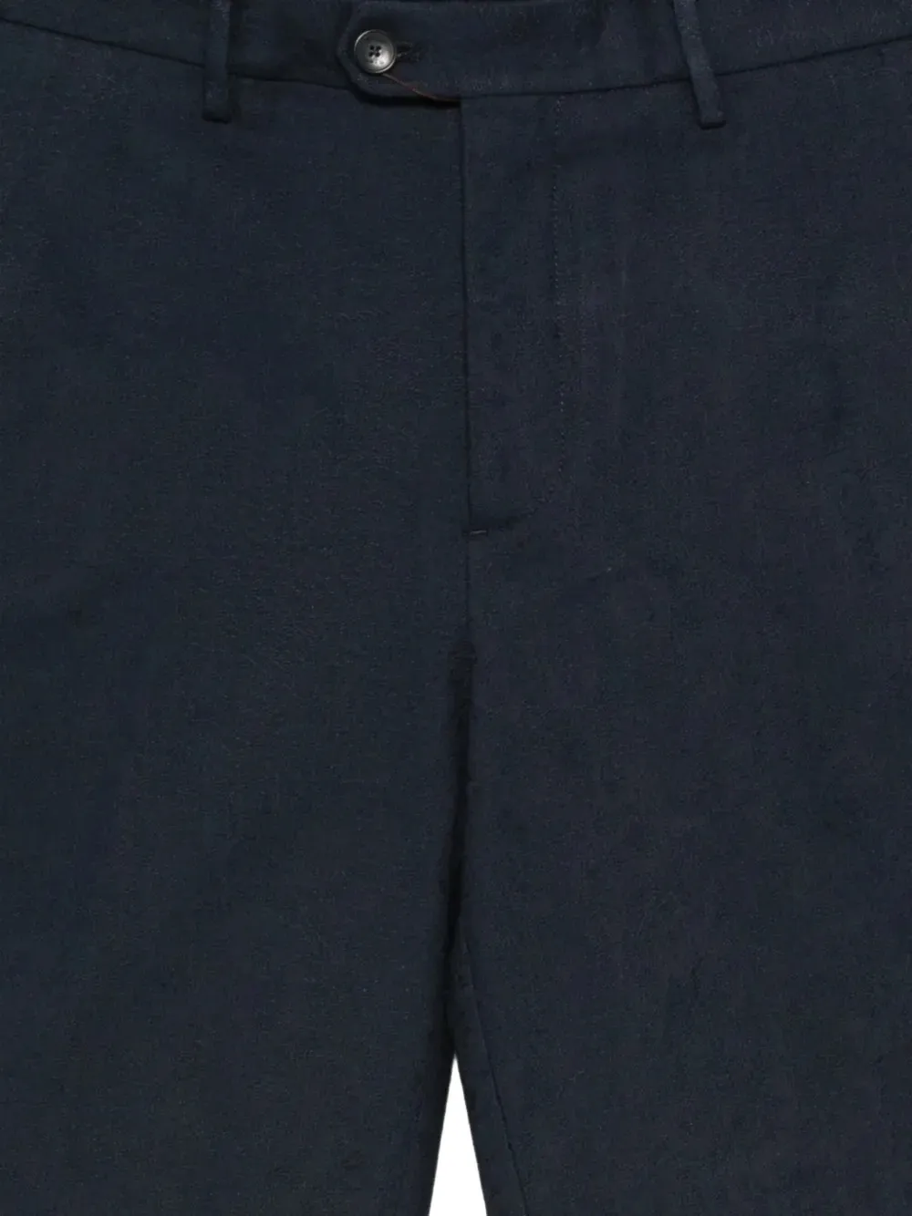  Etro Buttoned Cotton Shorts - Blue 