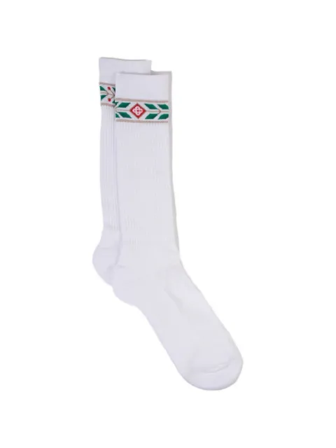 Casablanca logo printed socks