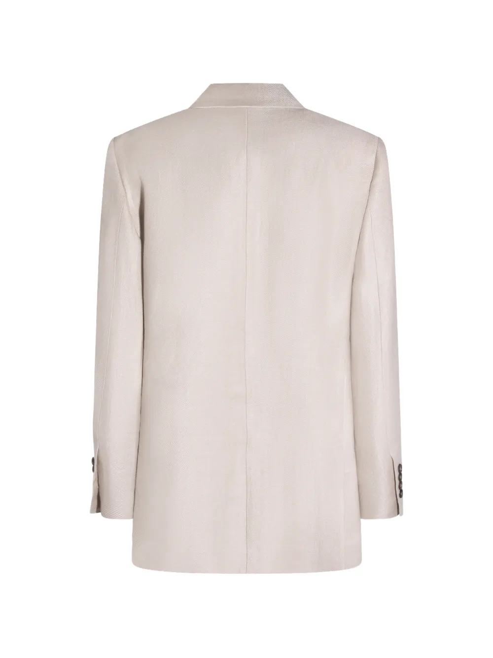  Brunello Cucinelli Linen Long Sleeve Jacket - Neutrals 