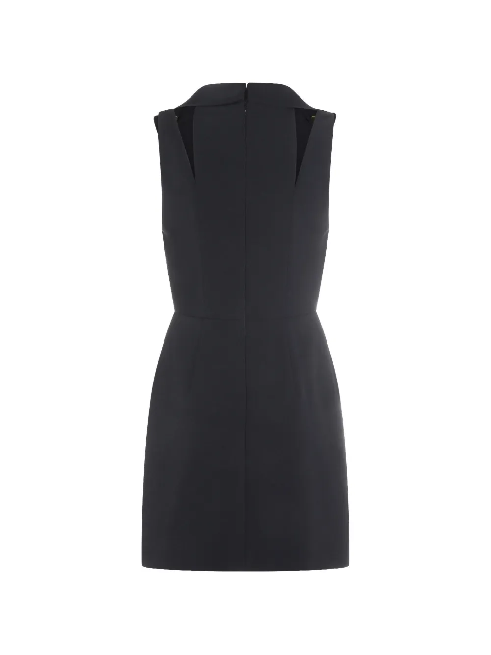 Elisabetta Franchi Gelaagde mini-jurk met stretch logo Zwart