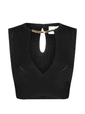 Patrizia Pepe Essential トップ | グレー | FARFETCH JP