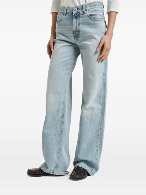 Haikure whiskering-effect jeans