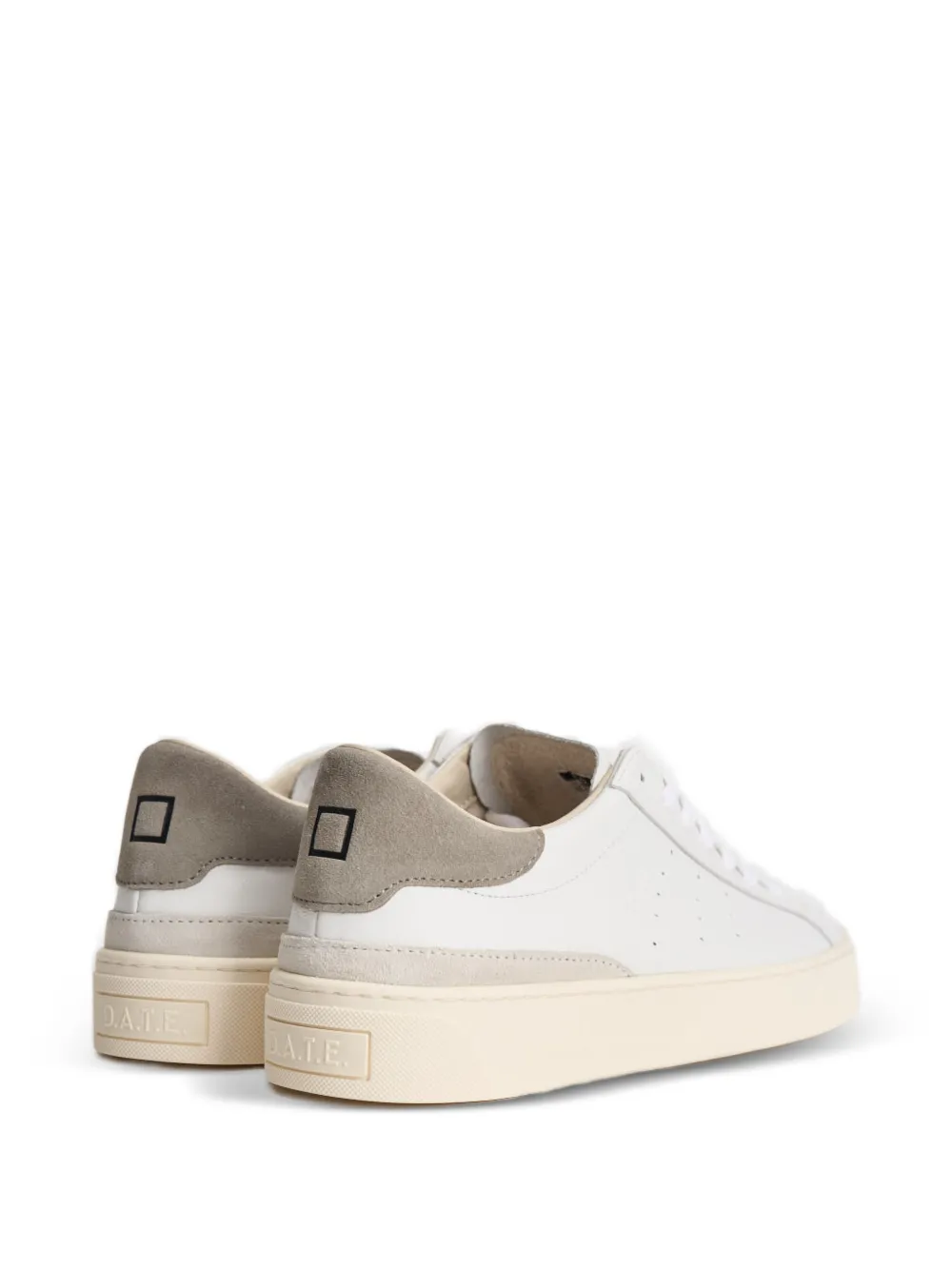 D.A.T.E. Sonica perforated sneakers Wit