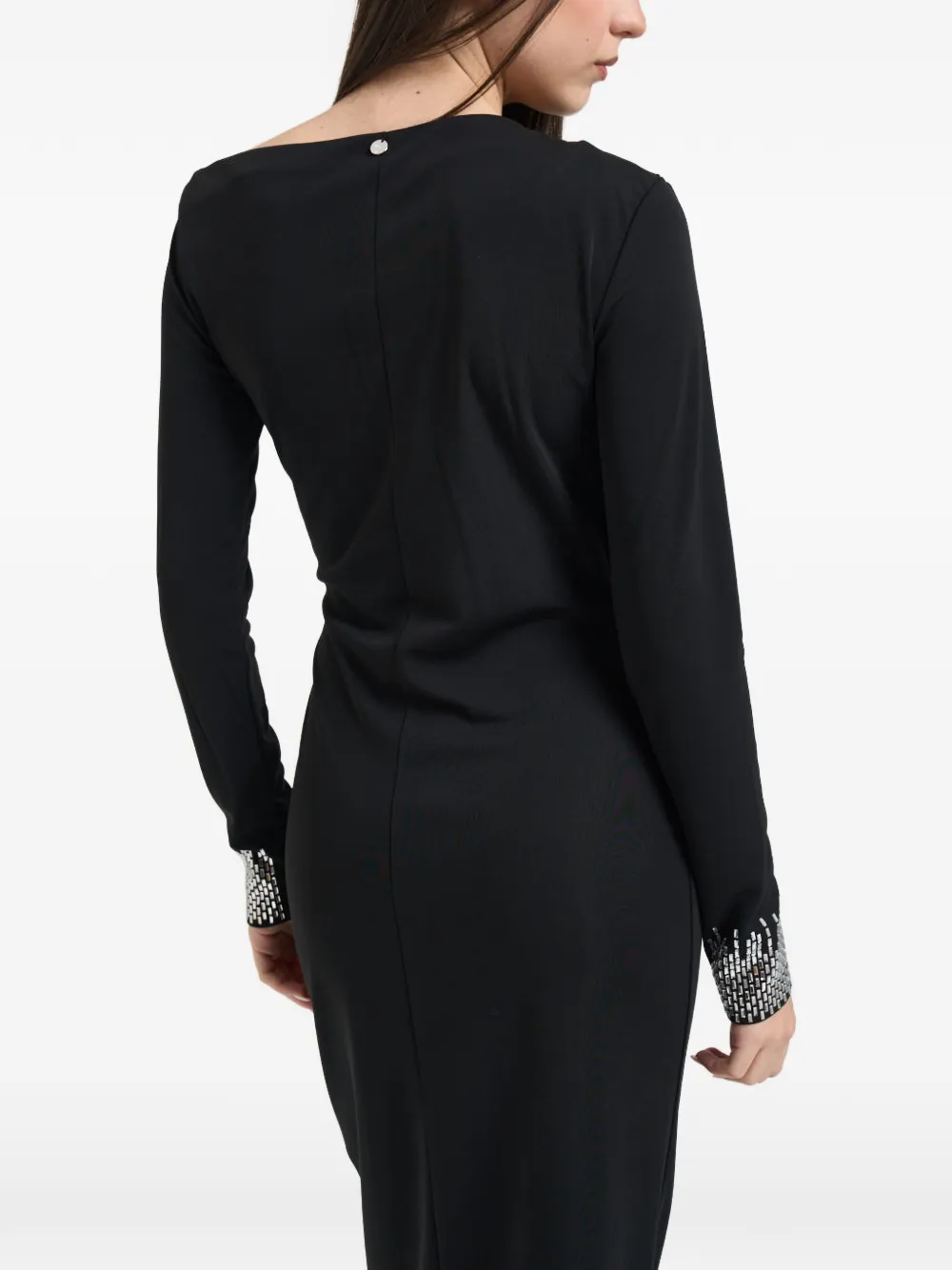 LIU JO Elegante jurk met edelstenen Zwart