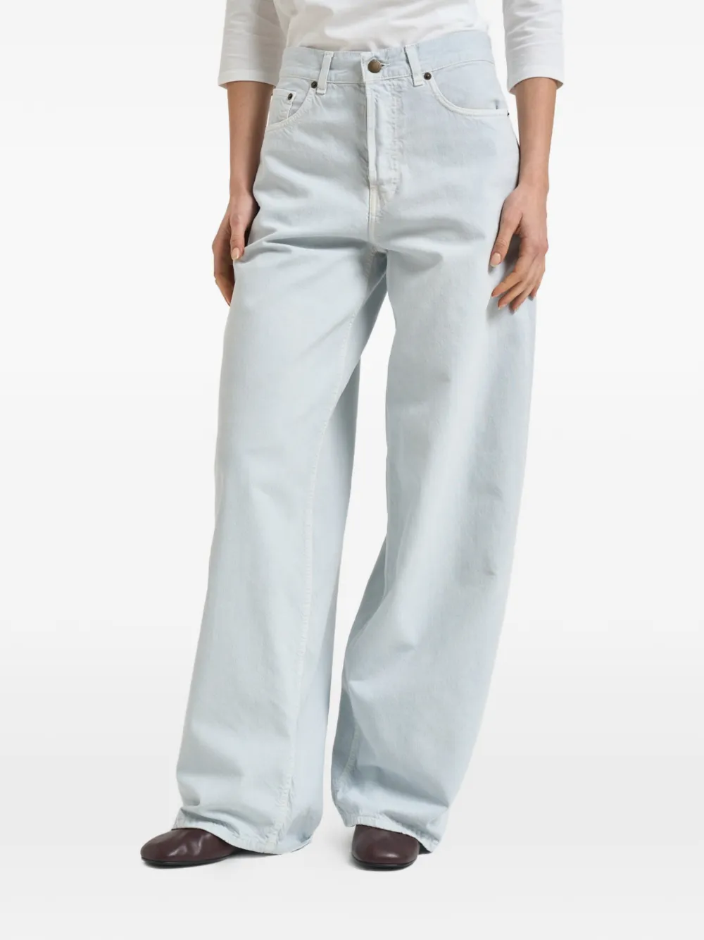 Haikure wide-leg jeans - Blu