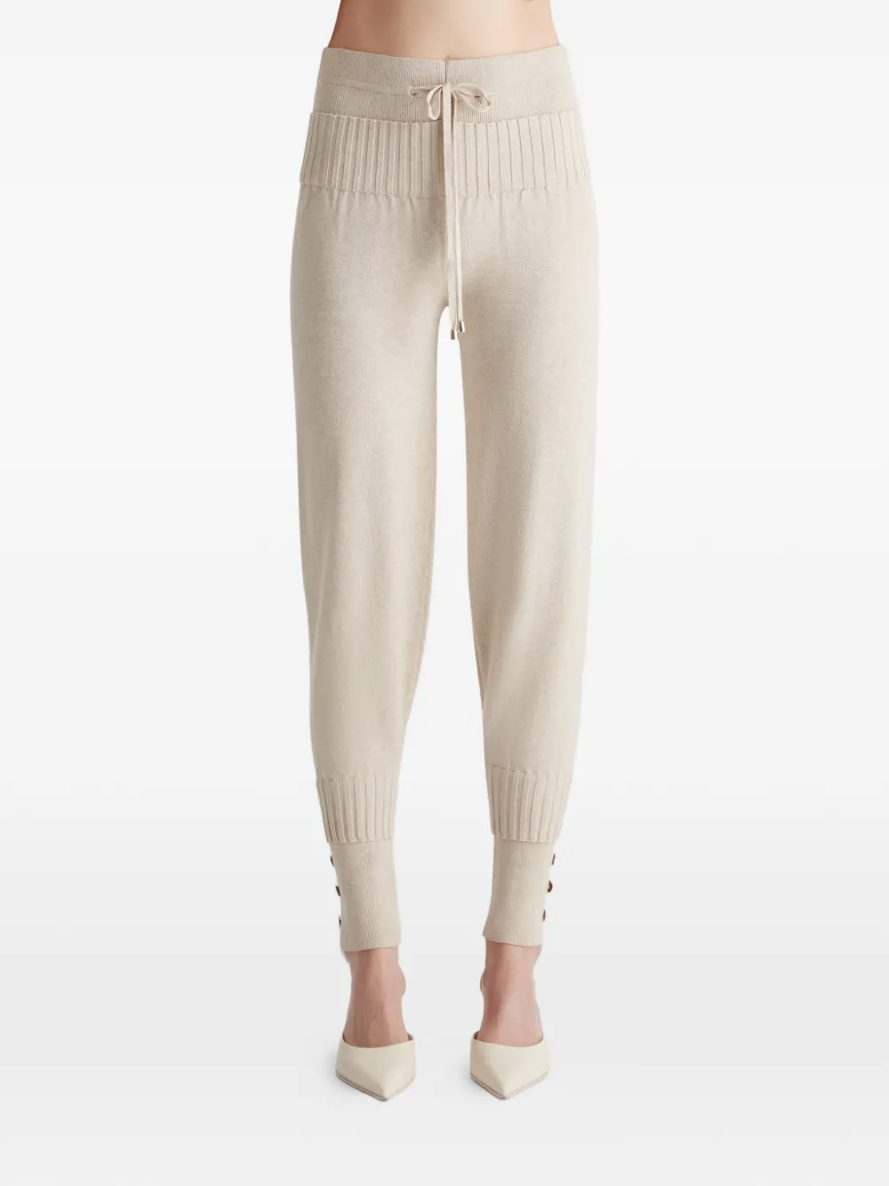 Violante Nessi Maru Buttoned Trousers in Neutrals, view 5