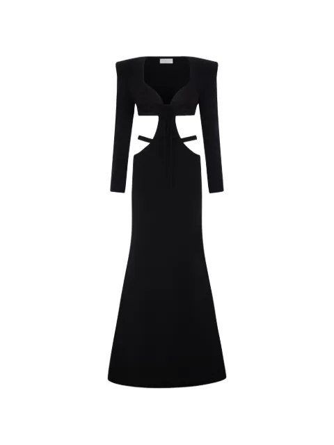 Violante Nessi Bruna cut-out embroidered maxi dress