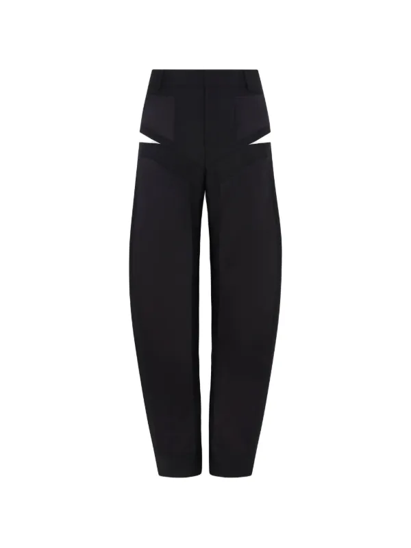 Violante Nessi Battiato Cut-out Trousers in Black