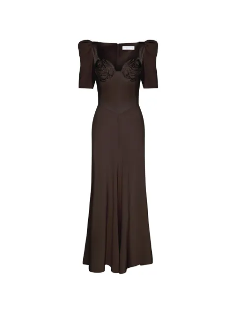 Violante Nessi Baccarat sweetheart-neckline maxi dress