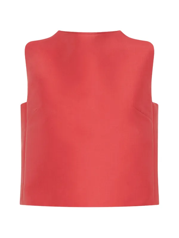 Violante Nessi Son Silk Top in Red