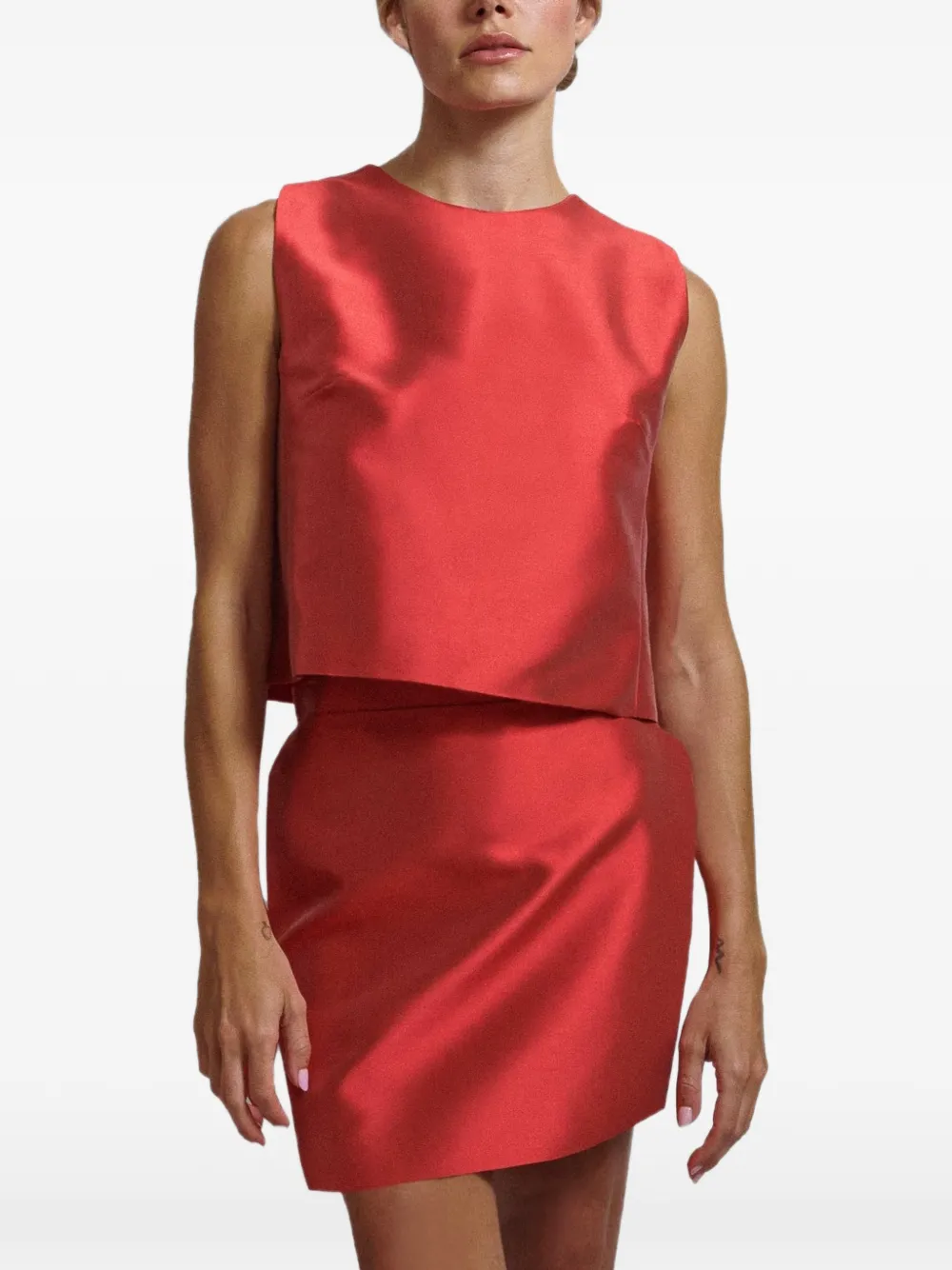  Violante Nessi Son Silk Top - Red 