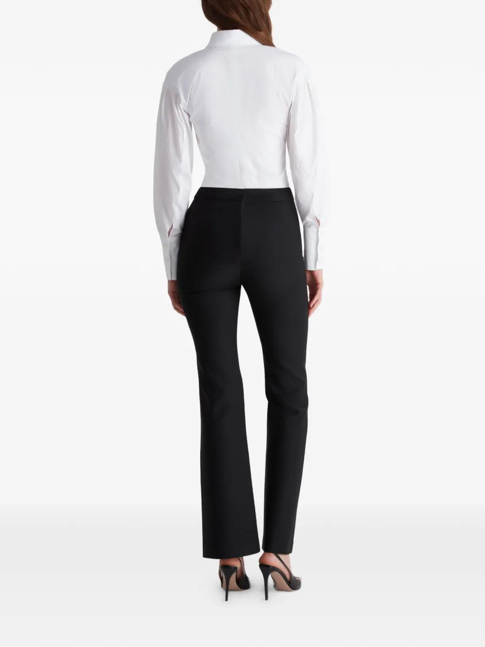 Violante Nessi Bellezza blouse met korset en pofmouwen Wit