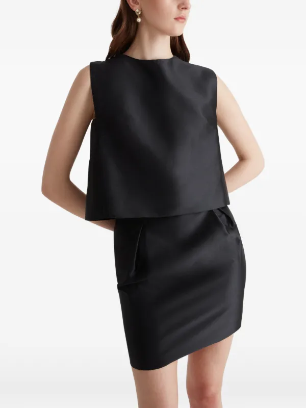 Violante Nessi Son Bow Back Top in Black