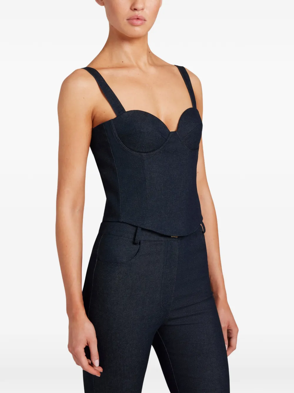 Violante Nessi Malerba high waist flared jeans Blauw