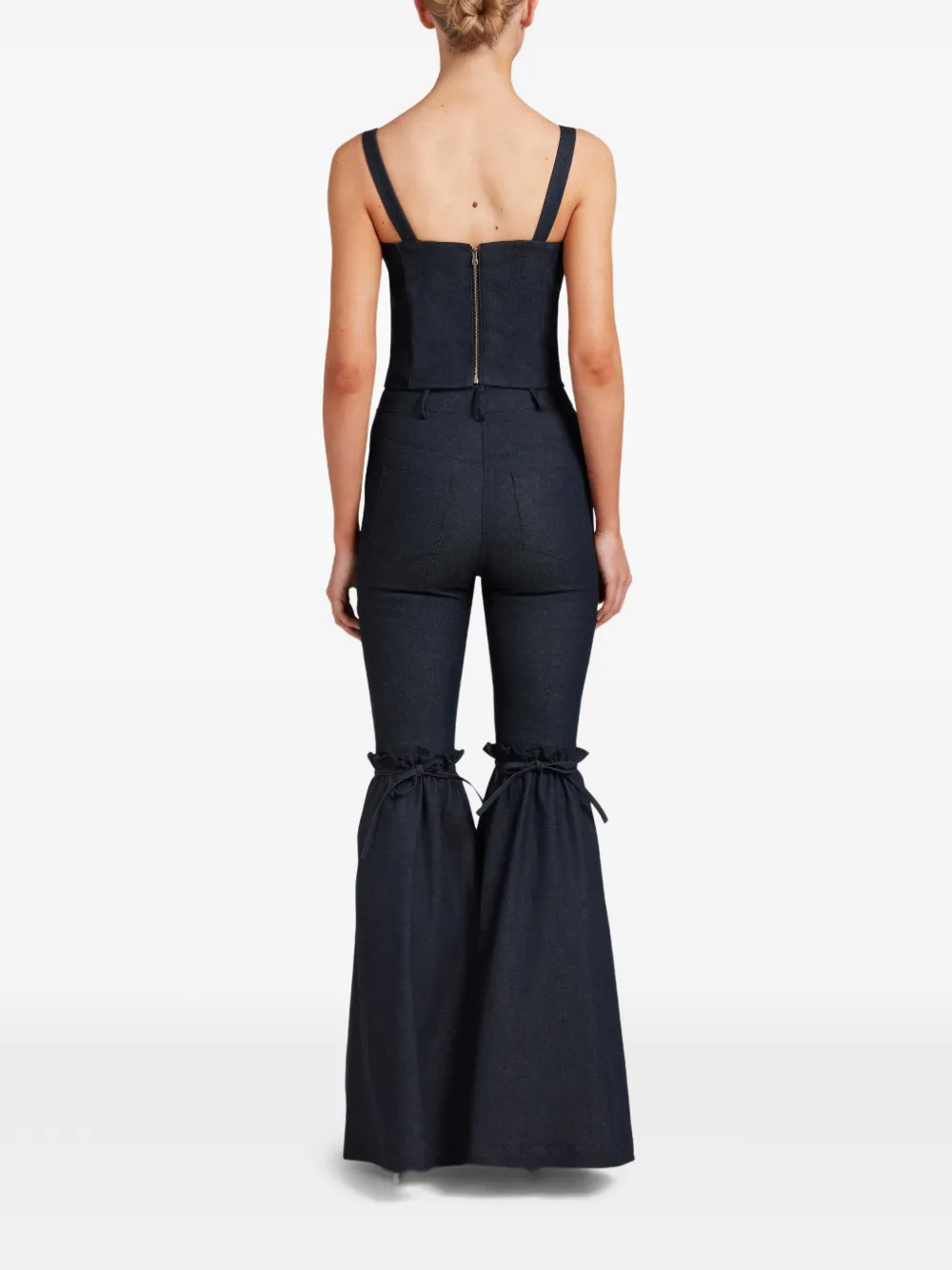 Violante Nessi Malerba high waist flared jeans Blauw