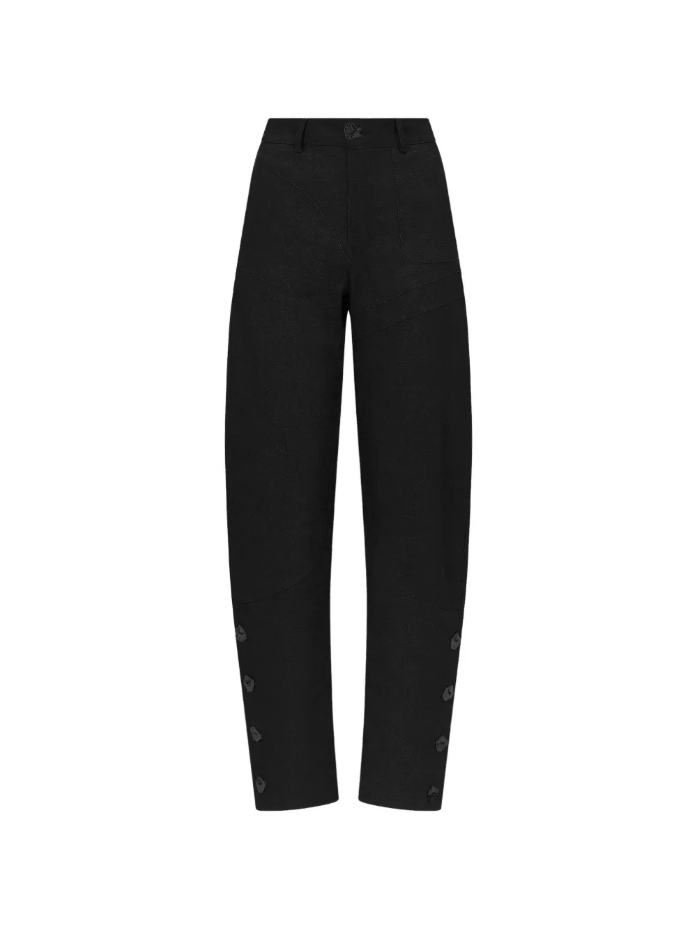 Violante Nessi Jeans Brancusi con bottoni - Nero