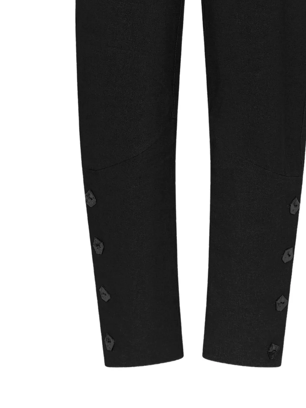 Violante Nessi Brancusi jeans met knopen Zwart