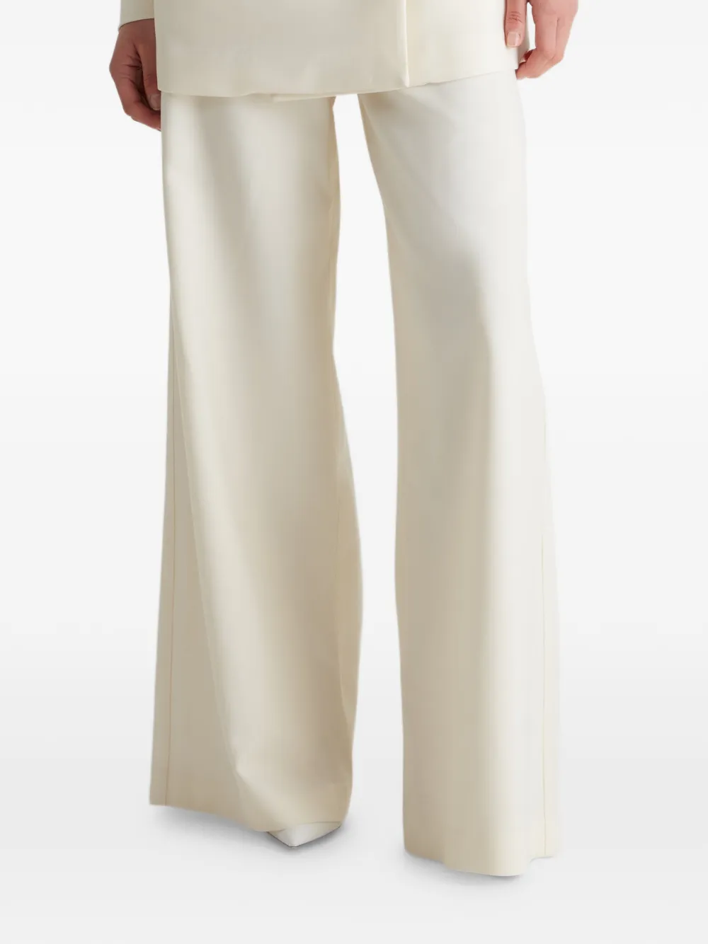 Violante Nessi Tano Wide-leg Button Trousers in Neutrals, view 2