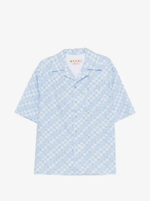 Marni camisa con motivo y botones