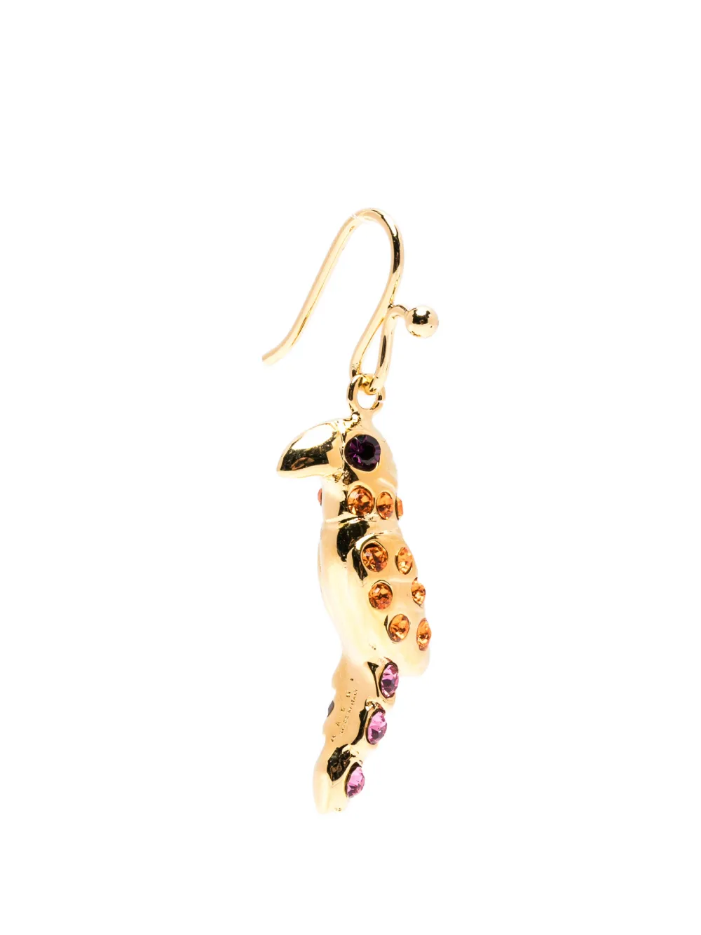 Marni parrot embellished earrings - Oro