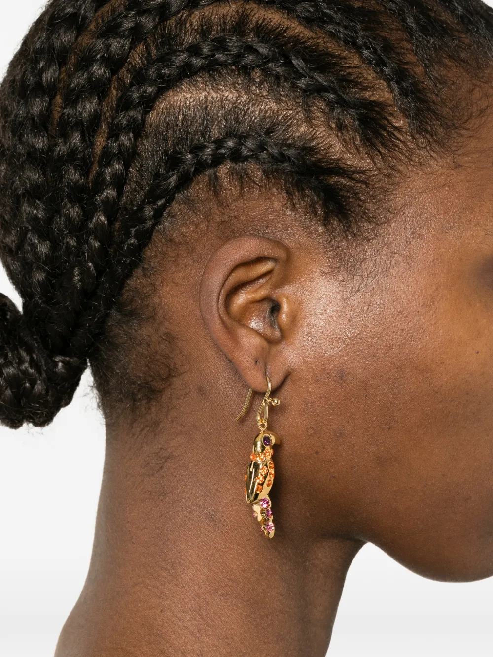  Marni Pendientes Con Aplique De Loro - Dorado 