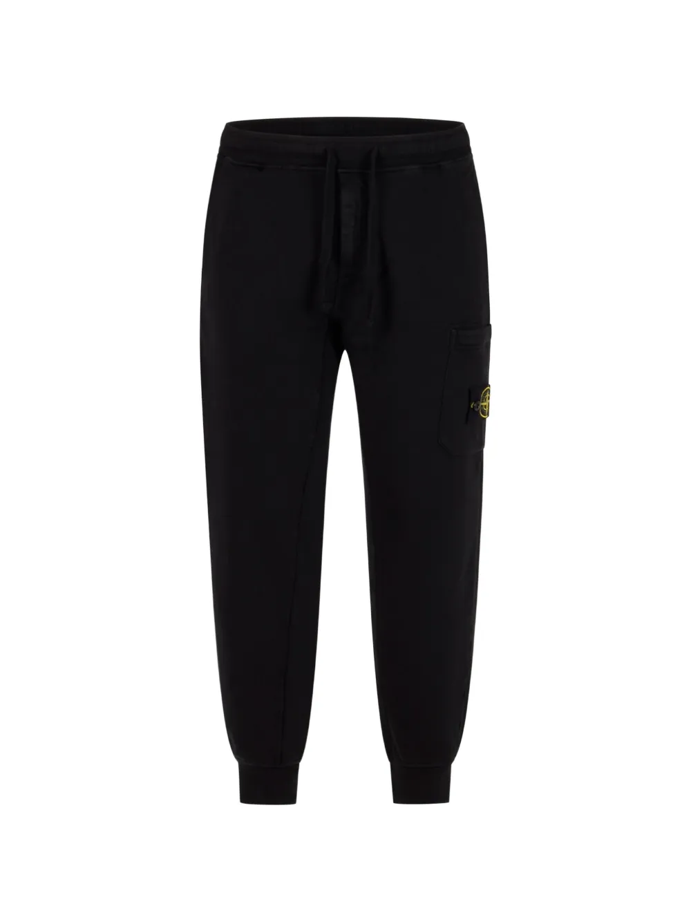 Stone Island logo-patch drawstring track pants - Nero
