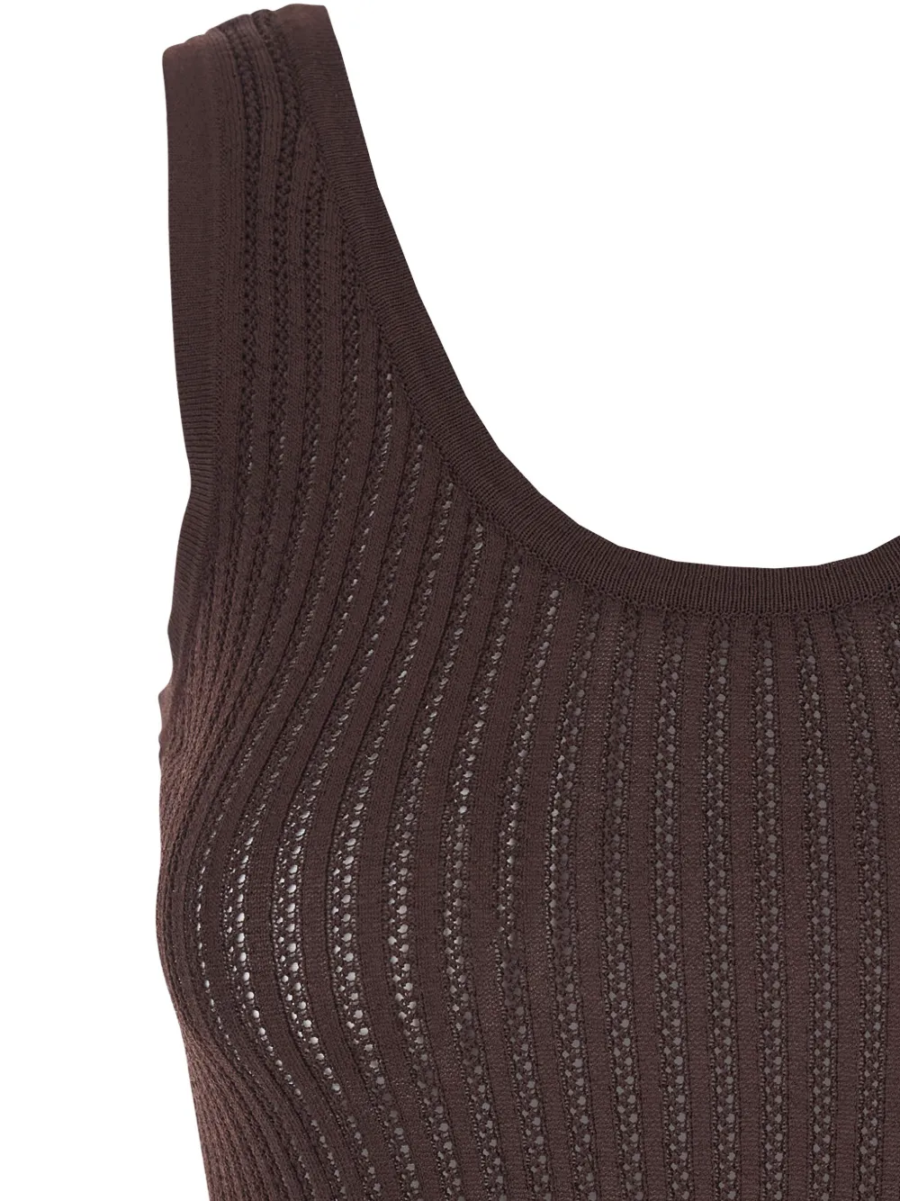  Jucca Knitted Tank Top - Brown 