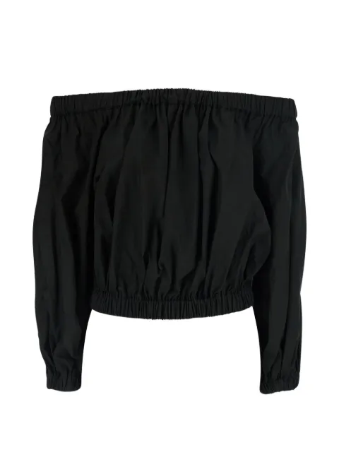 Jucca off-shoulder elasticated-hem top