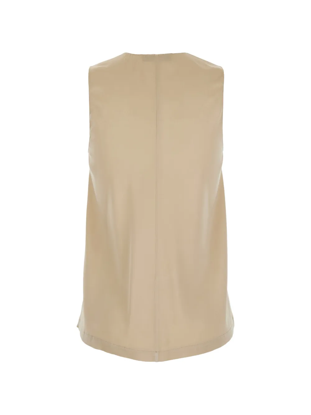  Jucca V-neck Sleeveless Top - Neutrals 
