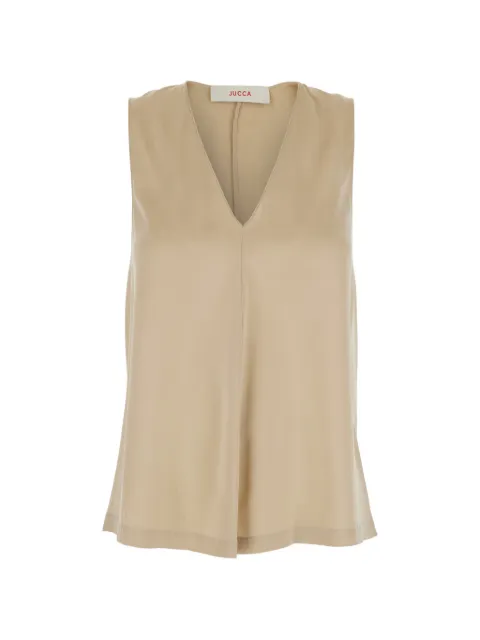 Jucca V-neck sleeveless top