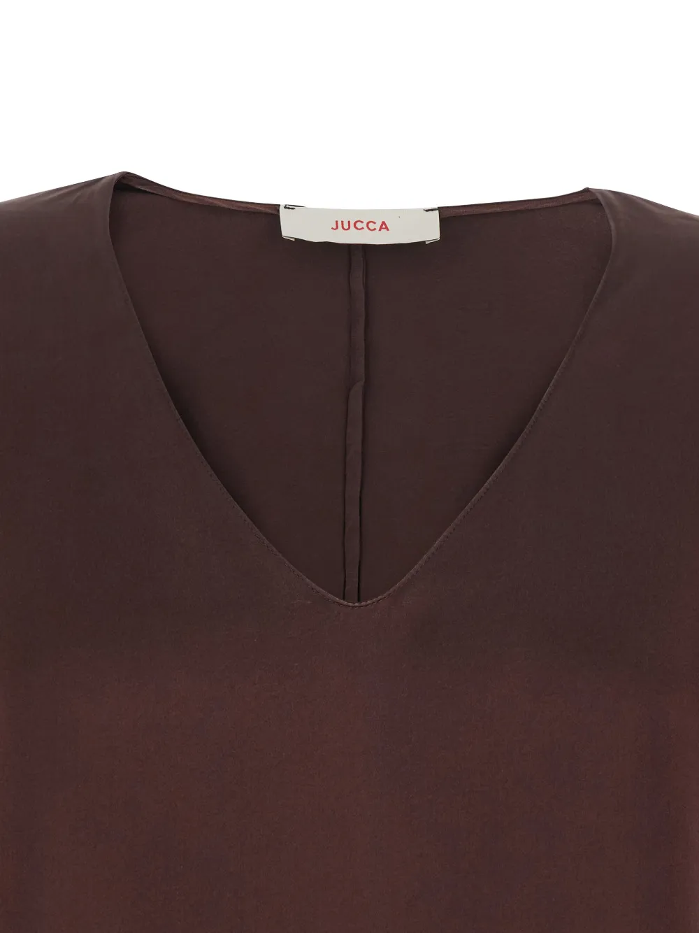  Jucca V-neck Long-sleeve Top - Brown 