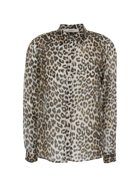 Jucca leopard-print shirt