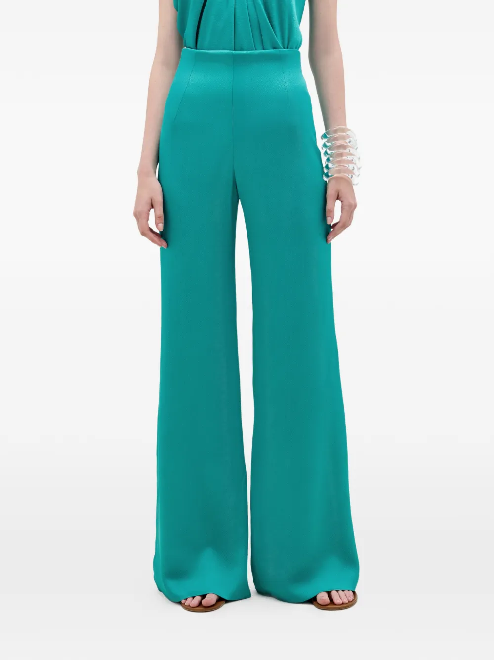  Silvia Tcherassi Palermo Wide-leg Trousers - Green 