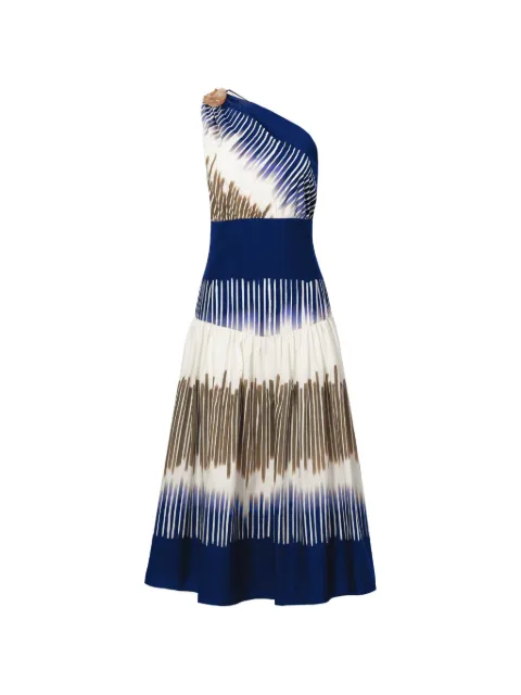 Silvia Tcherassi Vestido midi Catalina ombro único