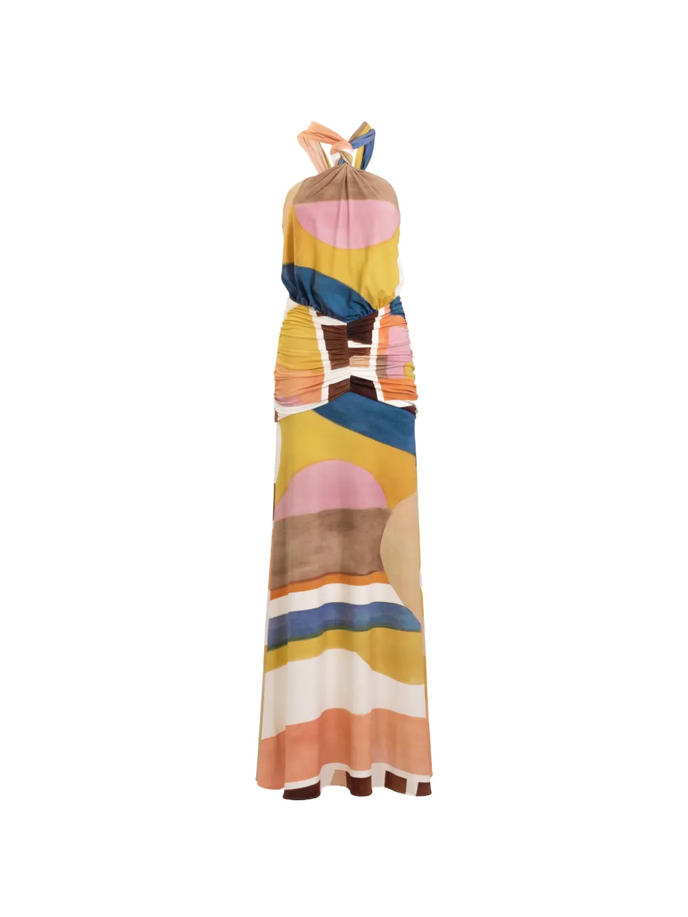 Silvia Tcherassi Jedda abstract-print maxi dress - Giallo