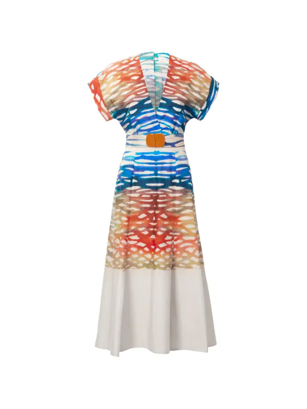 knee length dresses for ladies Camellia Midi Dress - White