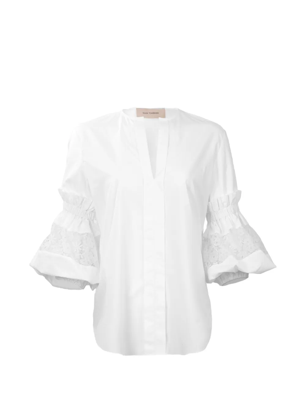 Silvia Tcherassi Nuru lace blouse - Bianco
