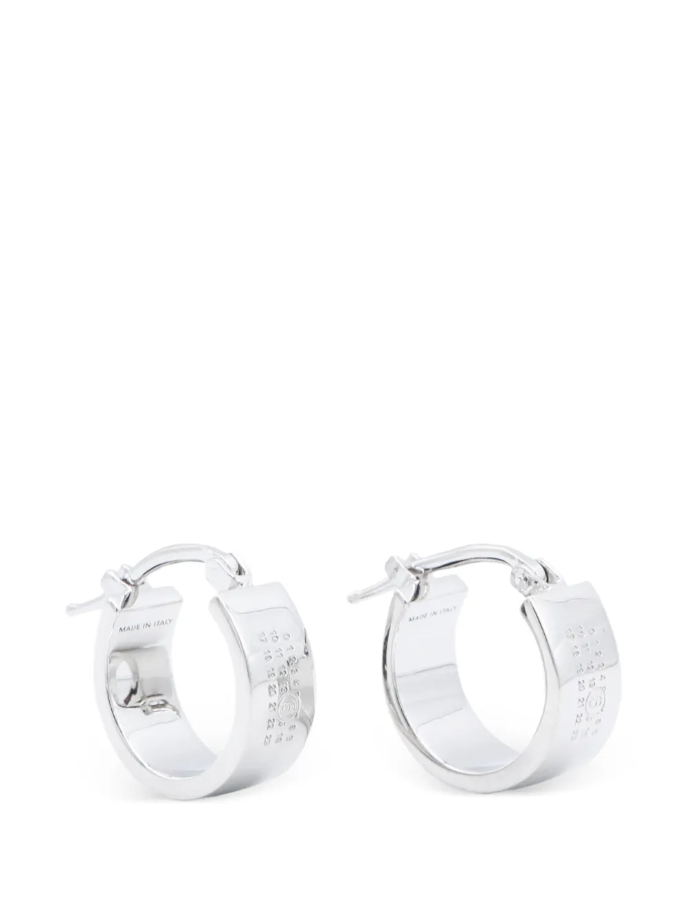 MM6 Maison Margiela polished bijoux earrings - Argento