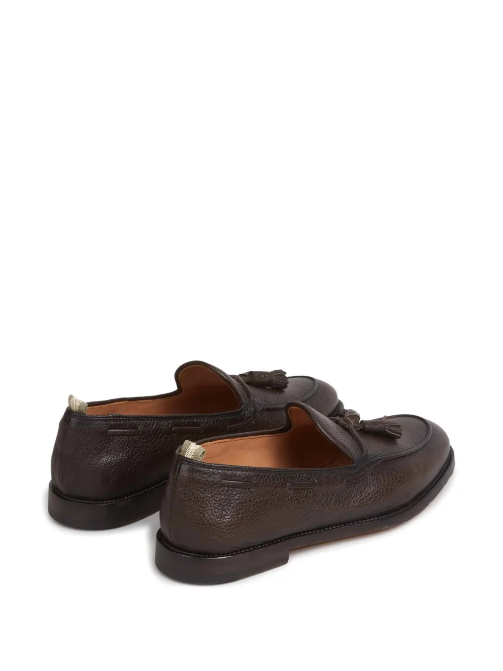 Officine Creative tassel-detail textured loafers Bruin