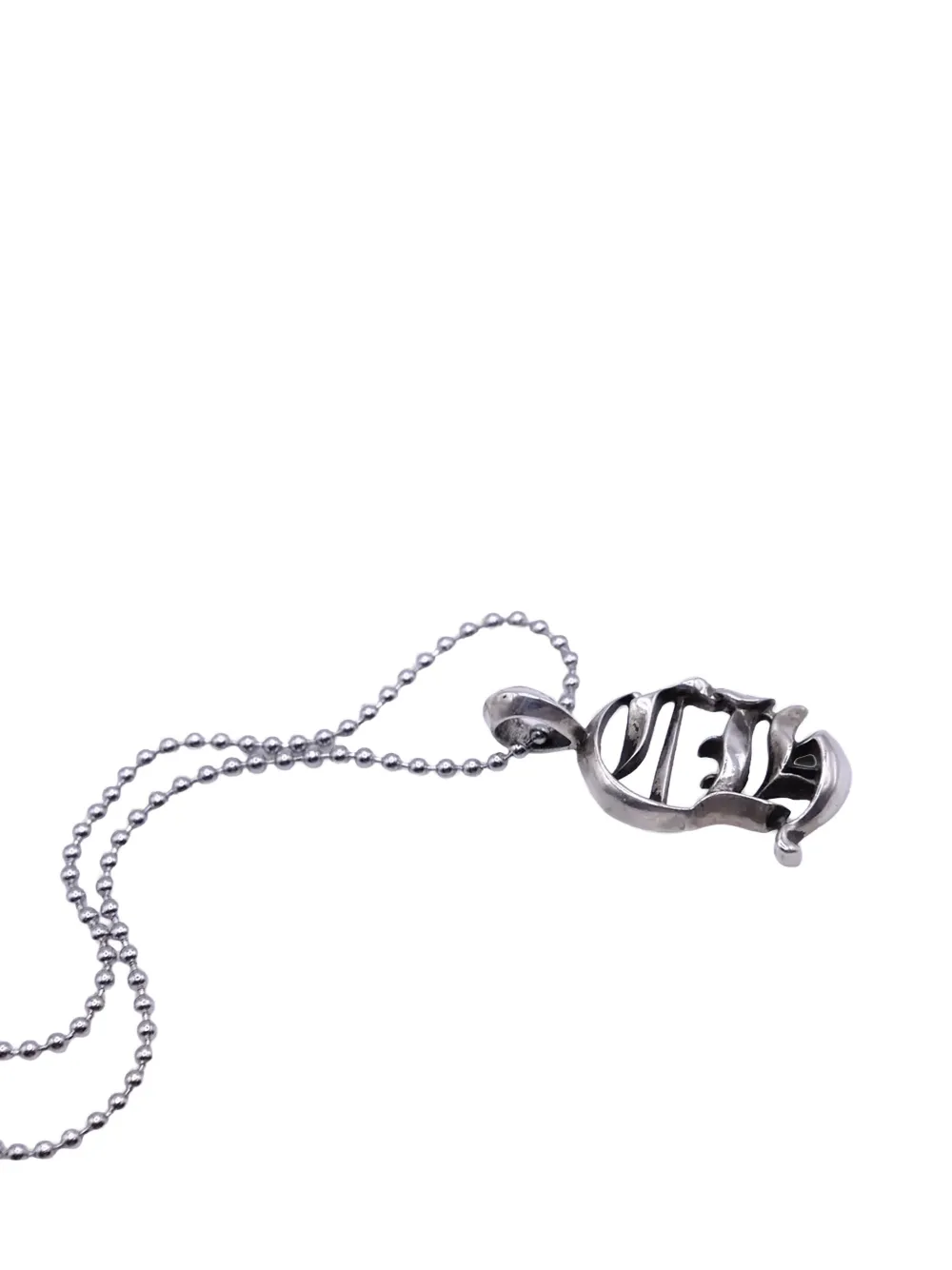 Chrome Hearts CH-logo ball-chain pendant - Argento