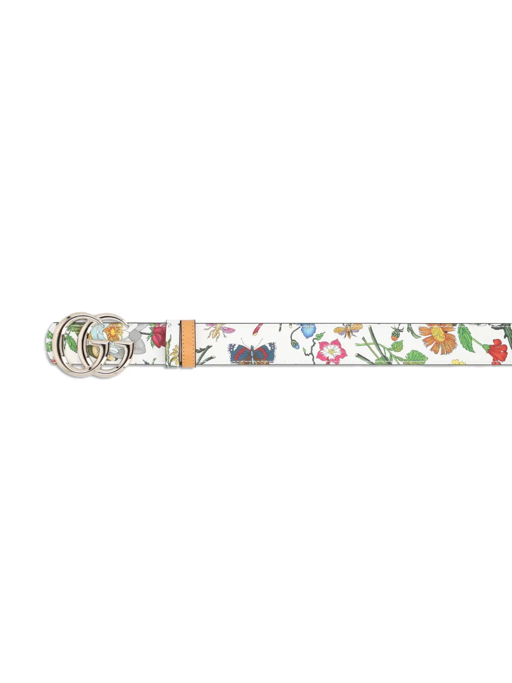 GG floral-pattern belt