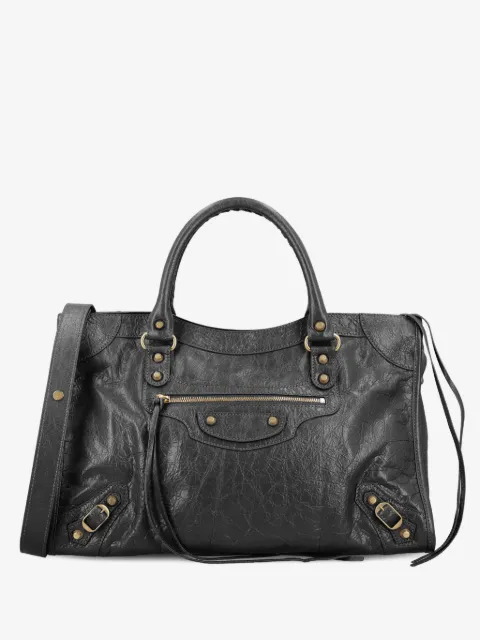 zip-fastening tote bag