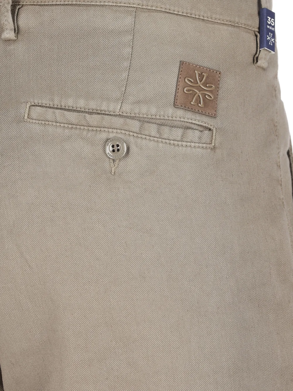 Jacob Cohën Broek met logopatch Beige
