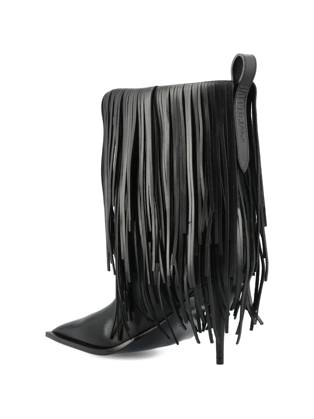 Balenciaga fringed-embellishment boots Zwart