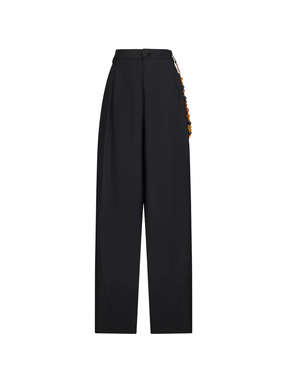 DARKPARK Phebe beaded wide-leg trousers - Nero
