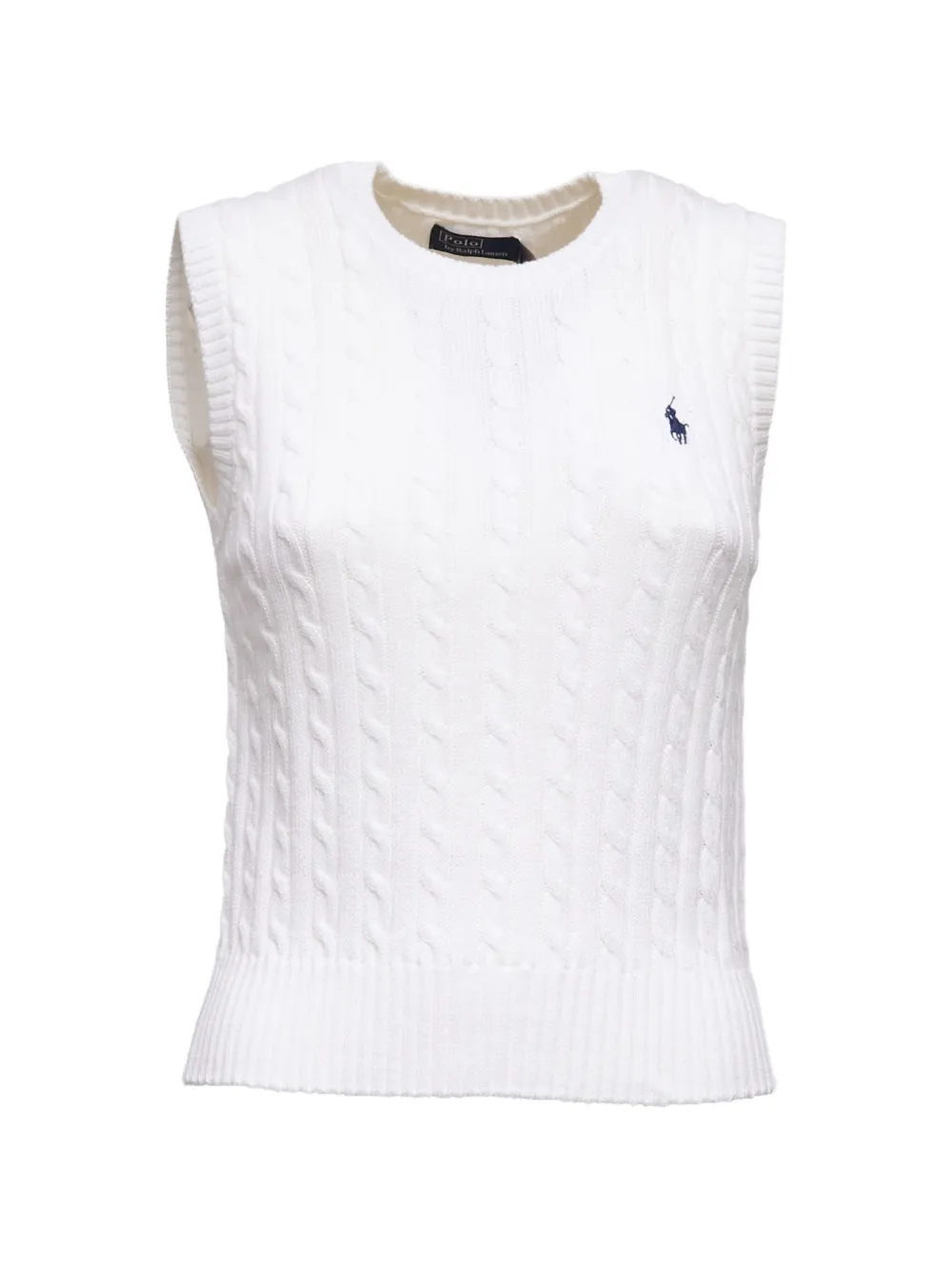 Polo Ralph Lauren braided sweater vest - Weiß