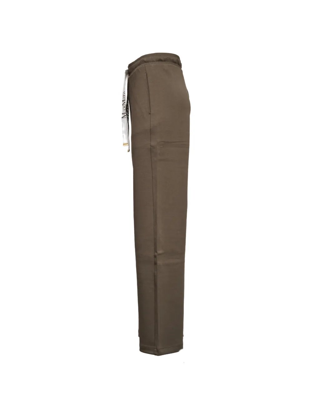 'S Max Mara Elastische broek met wijde pijpen Bruin